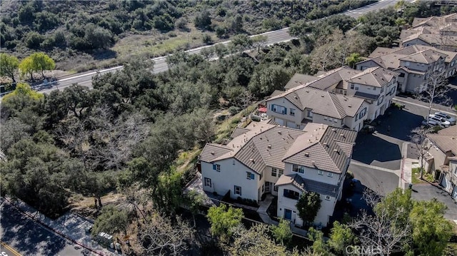 drone / aerial view with a residential view