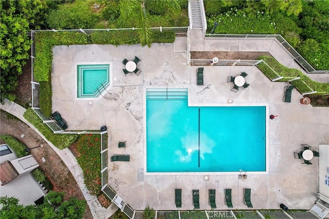 22809 Hilton Head Dr Unit 14, Diamond Bar, CA 91765 - drone / aerial view of a pool area