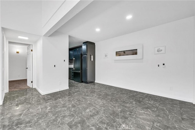 22809 Hilton Head Dr Unit 14, Diamond Bar, CA 91765 - unfurnished room featuring baseboards, marble finish flooring, and recessed lighting