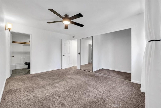 22809 Hilton Head Dr Unit 14, Diamond Bar, CA 91765 - unfurnished bedroom with carpet flooring, baseboards, and a ceiling fan