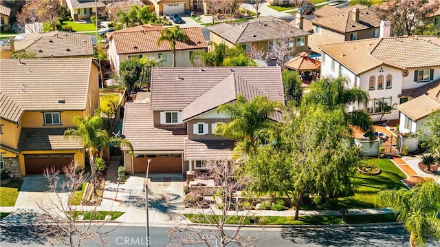 bird's eye view with a residential view