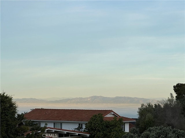 property view of water with a mountain view