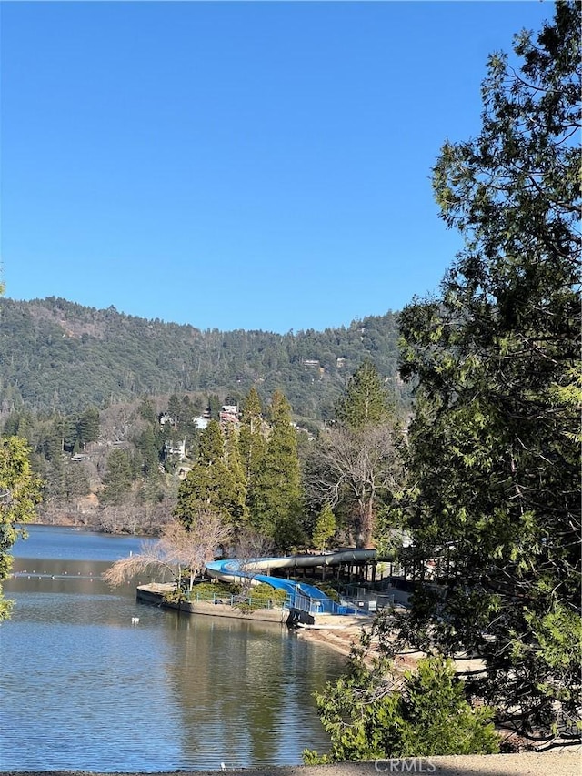 370 Weisshorn Dr, Crestline, CA 92325 - property view of water featuring a view of trees