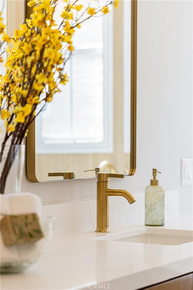 interior details featuring a sink