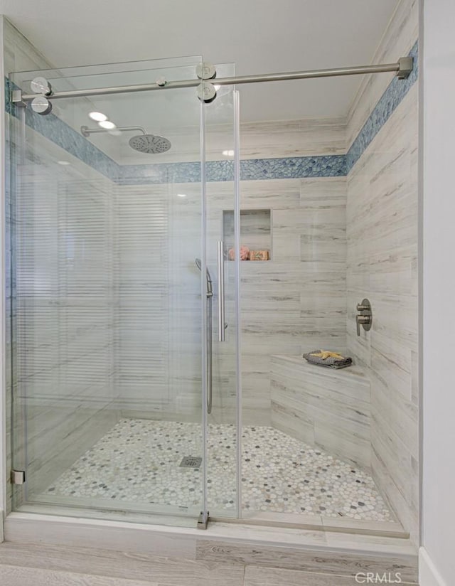 full bath with a stall shower