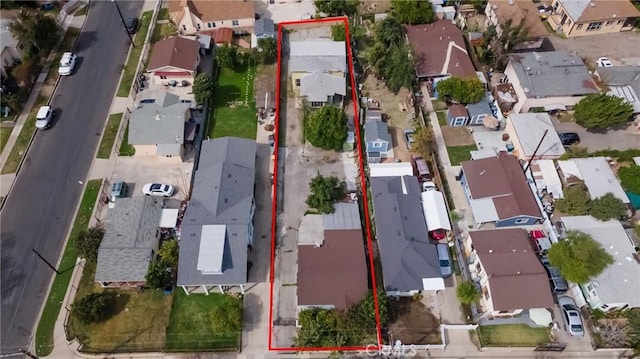 birds eye view of property featuring a residential view