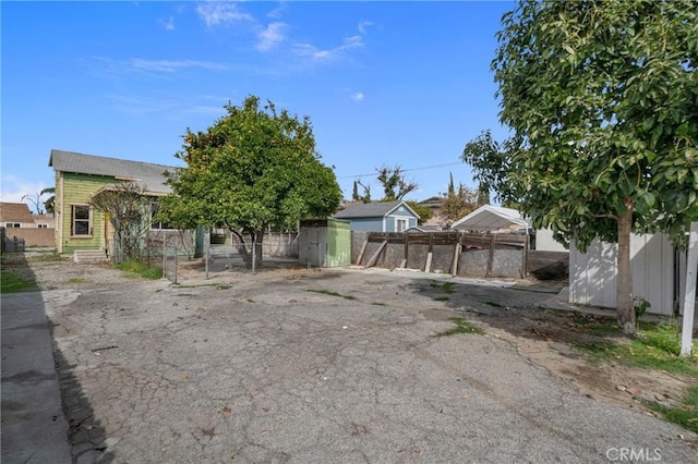 view of front of property with fence