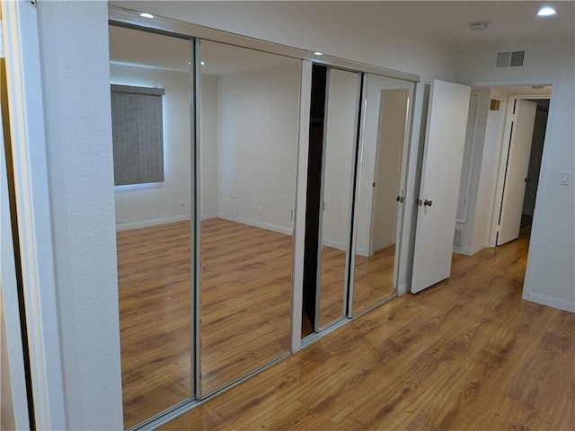 closet featuring visible vents