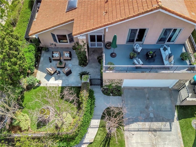 birds eye view of property