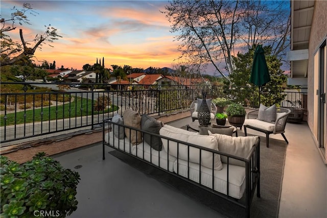 view of patio / terrace featuring outdoor lounge area