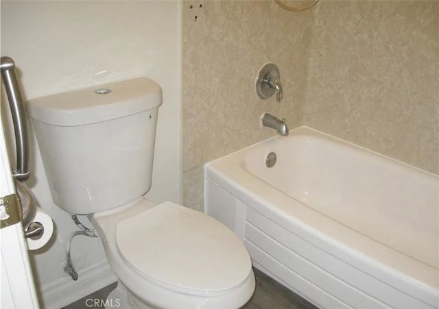 full bath with shower / bath combination and toilet