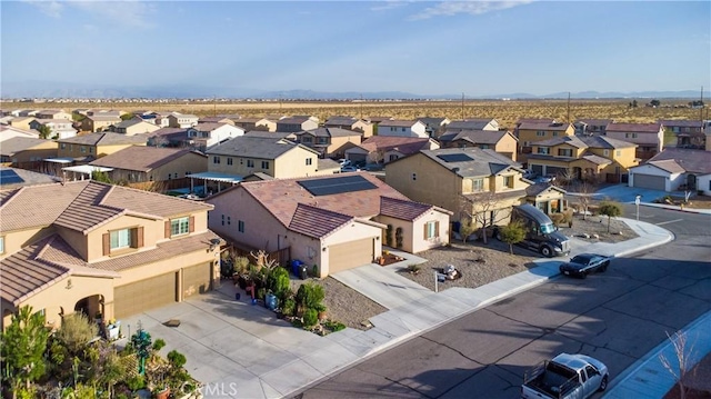 aerial view featuring a residential view