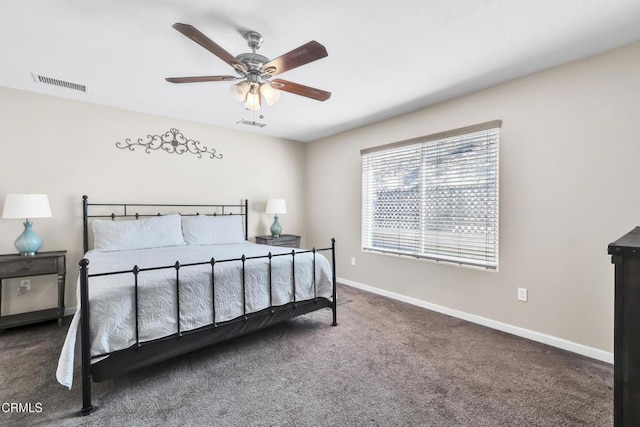 17717 Bangor Ave, Hesperia, CA 92345 - bedroom featuring carpet flooring, baseboards, and a ceiling fan