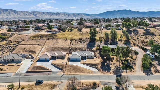 17717 Bangor Ave, Hesperia, CA 92345 - aerial perspective of suburban area with a mountain backdrop