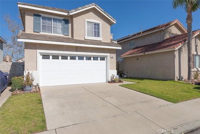929 Pinecone Dr, Corona, CA 92878 - traditional-style house featuring a front yard, a garage, and stucco siding