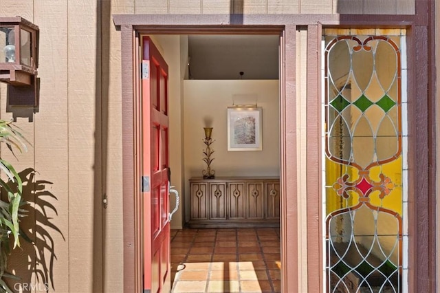 interior space featuring tile patterned floors