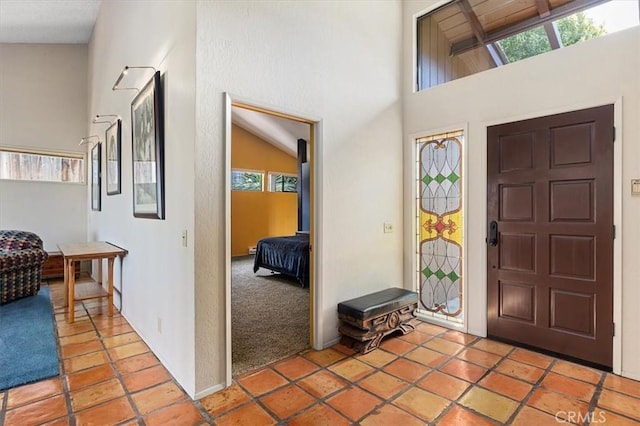 entryway featuring light tile patterned floors