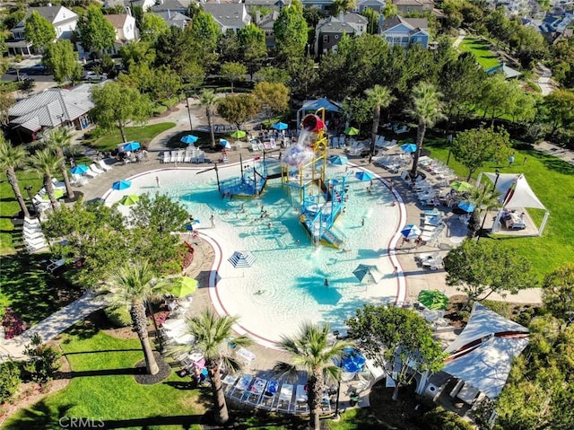 birds eye view of property