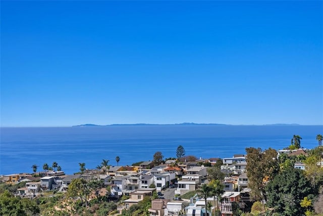 water view featuring a residential view