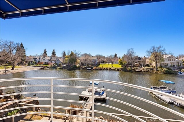 water view with a residential view