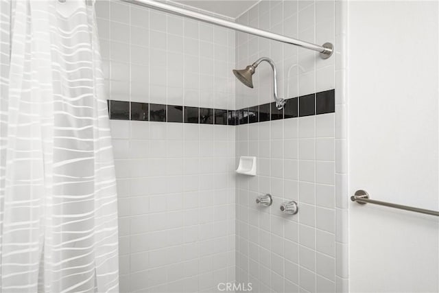 full bath with a tile shower