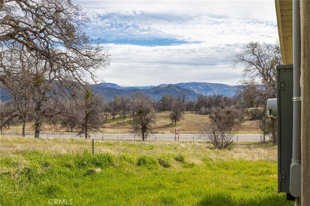 mountain view with a rural view