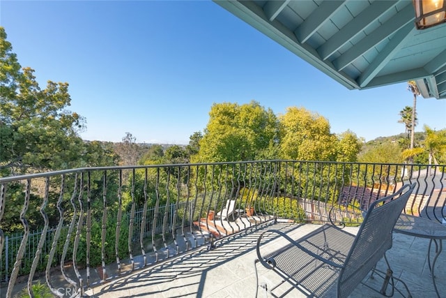 view of balcony