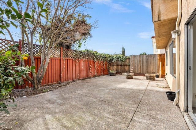 view of patio / terrace with a fenced backyard