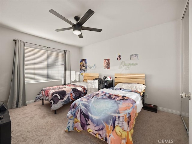 30514 Sorrento Pl, Castaic, CA 91384 - bedroom with carpet floors and ceiling fan