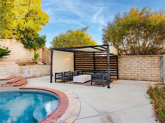 30514 Sorrento Pl, Castaic, CA 91384 - view of pool featuring a patio area and a fenced backyard