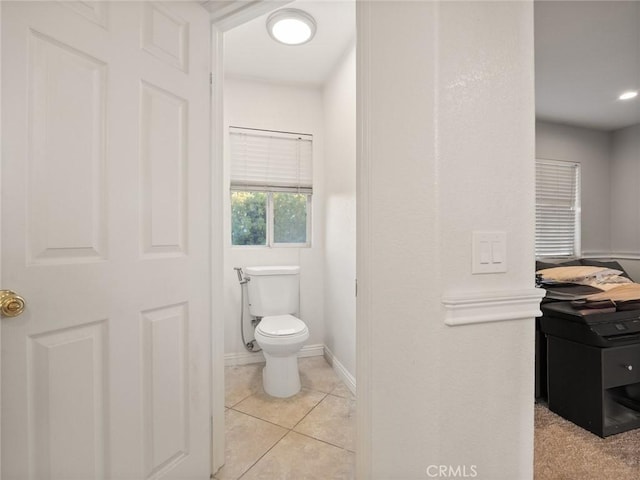 30514 Sorrento Pl, Castaic, CA 91384 - bathroom with toilet and tile patterned floors