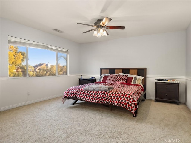 30514 Sorrento Pl, Castaic, CA 91384 - bedroom featuring light colored carpet and ceiling fan