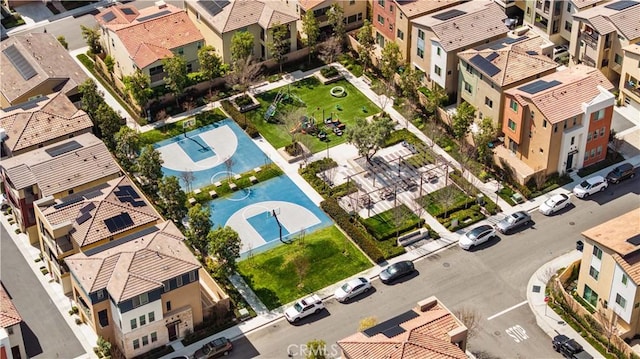 aerial view featuring a residential view