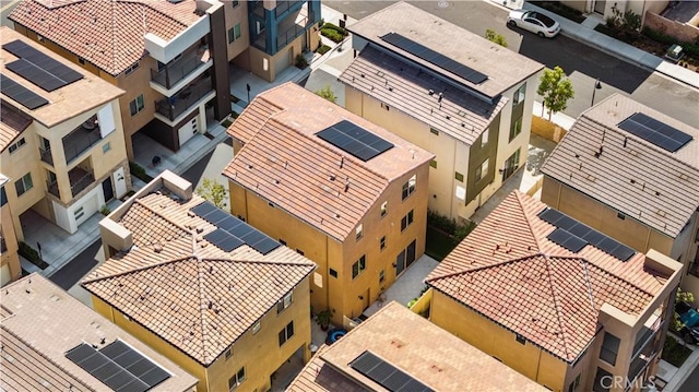 bird's eye view featuring a residential view