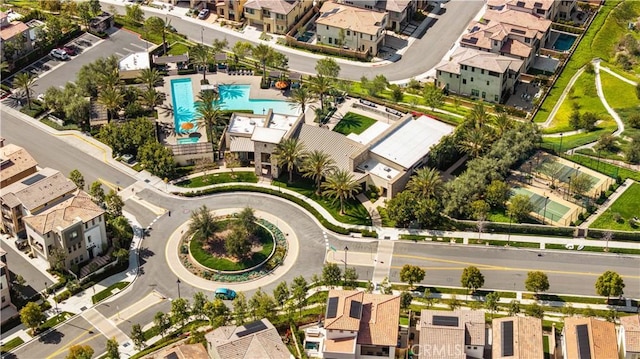 bird's eye view featuring a residential view