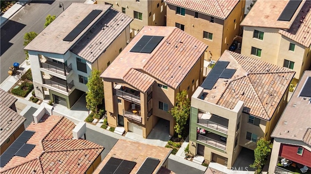 bird's eye view featuring a residential view