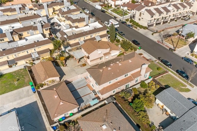 birds eye view of property featuring a residential view
