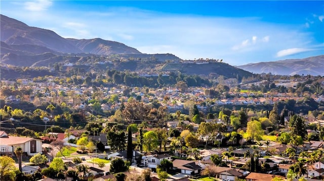 mountain view featuring a residential view