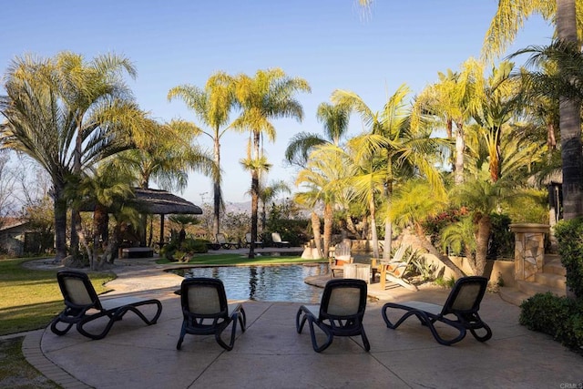 pool featuring a patio