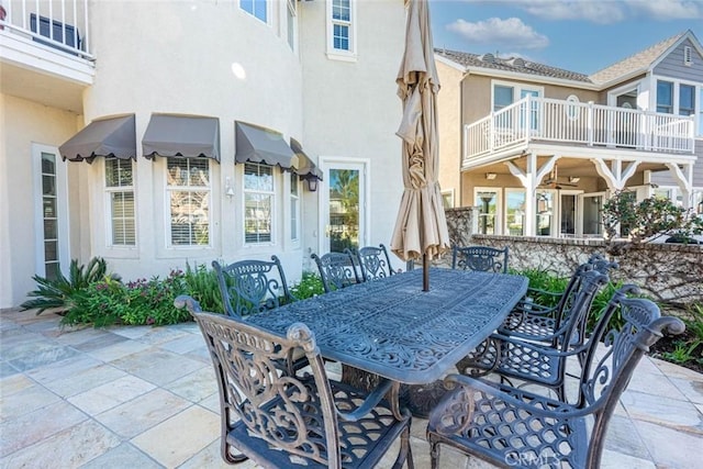 view of patio / terrace featuring outdoor dining area