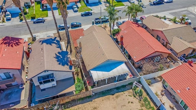 drone / aerial view featuring a residential view