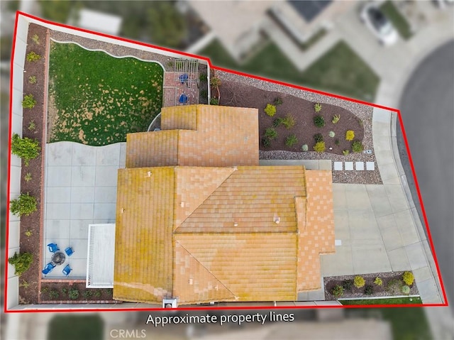 32388 Corte Palacio, Temecula, CA 92592 - aerial view of property's location with property boundaries highlighted