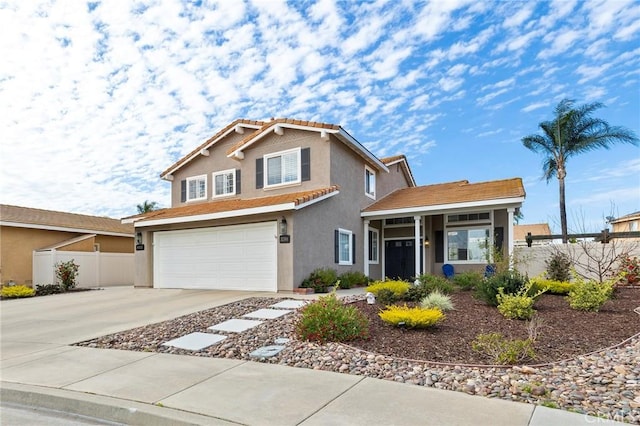 32388 Corte Palacio, Temecula, CA 92592 - traditional-style house featuring stucco siding, an attached garage, driveway, and a tile roof