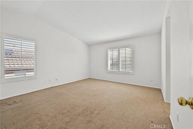 unfurnished room with carpet floors