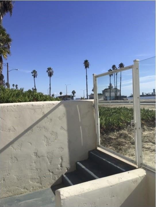 view of storm shelter