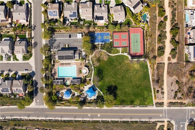 drone / aerial view featuring a residential view