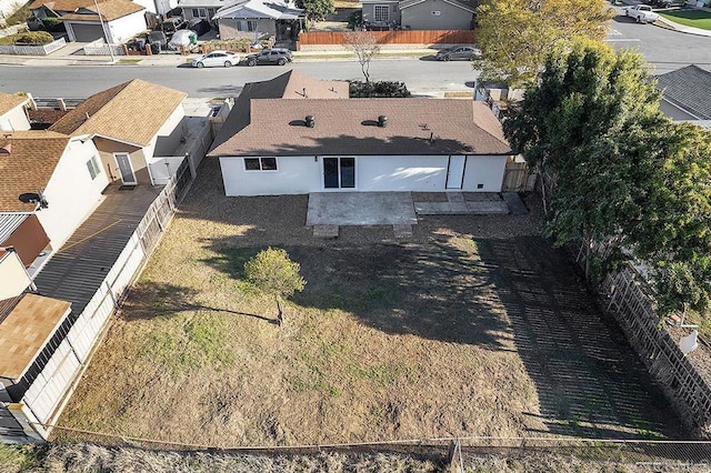 bird's eye view featuring a residential view