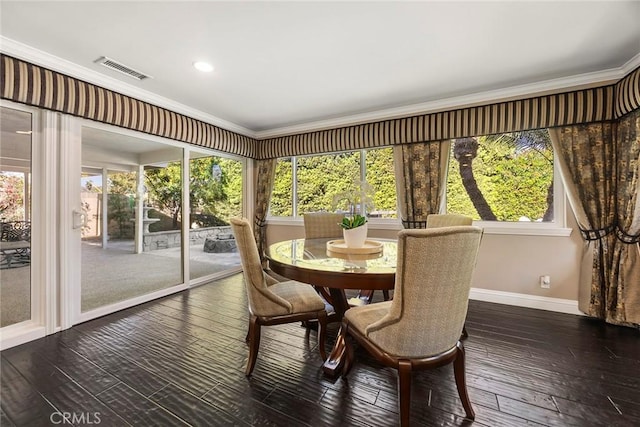 sunroom / solarium with visible vents