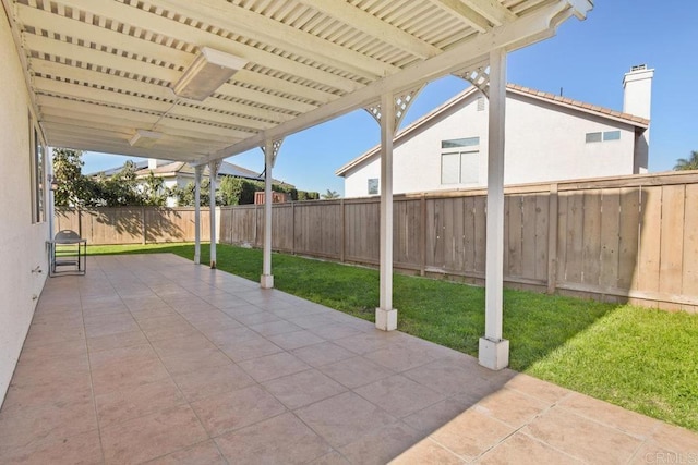 view of patio / terrace featuring a fenced backyard