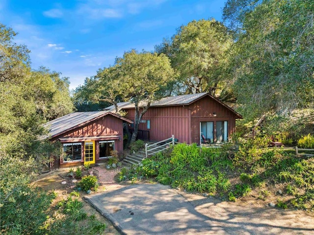 view of rustic home